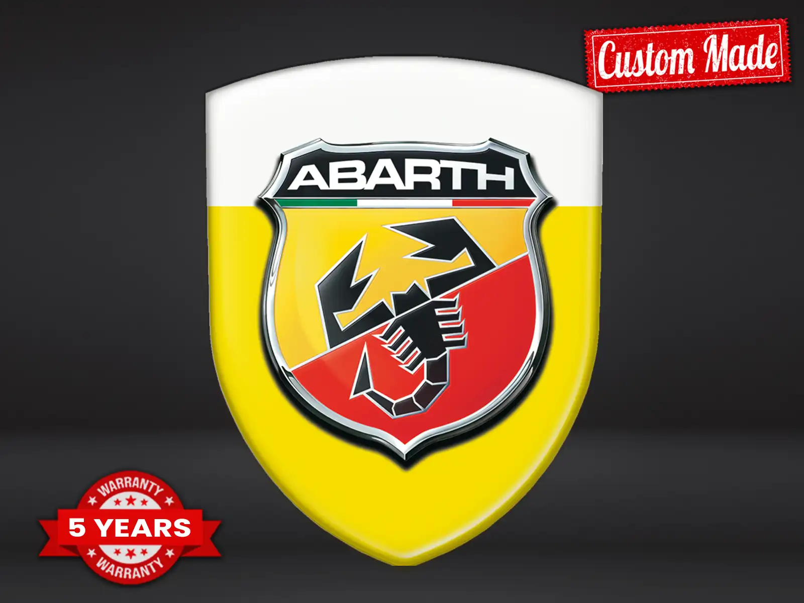 Fiat Abarth Autocollants Pare-Chocs Sport Étoile Moderne